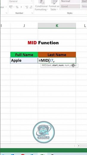 Mid Function In Excel | Mid Formula