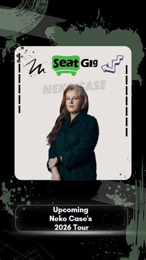 Neko Case Live Tour 2026! Experience soaring vocals, poetic storytelling, and richly layered Americana as Neko Case takes the stage! From haunting ballads to powerful indie-folk anthems, this is a concert that resonates deeply with every listener. Grab your tickets now on Seatgig! #nekocase #nekocasetour2026 #livemusic #americana #indiefolk #singersongwriter #concertnight #seatgig #mustseeconcert #onstage #liveperformance | Seatgig | Facebook