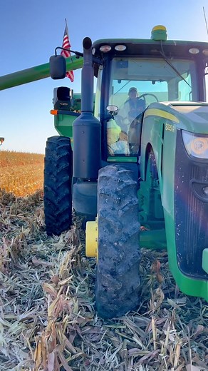 Messing with the boss is always fun *sigh till next year #farmlife #harvest #nebraska #johndeere #farmtok
