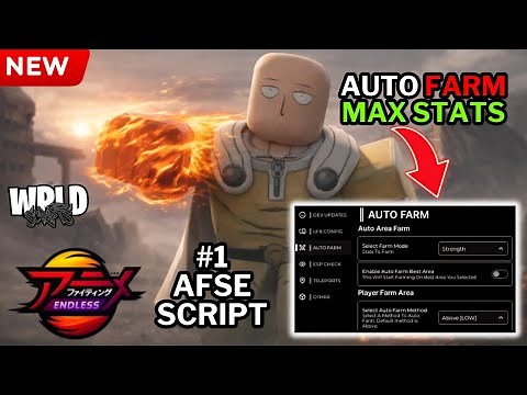[🎄] Anime Fighting Simulator: Endless Script | Auto Farm Stats, Area Farm, Players Farm, Max Stats