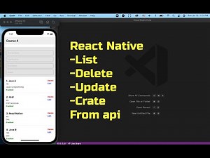 react native CRUD using API