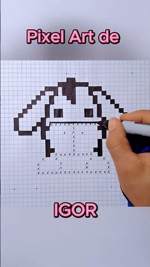 Como dibujar a IGOR en pixel art--How to draw IGOR in pixel art