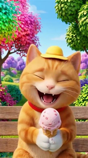 Puppy and cat ice cream date you need to see 🍦 #cute #animals #shorts #icecream #dog #cat