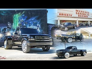 Dropped Dually 1997 F350 7.3 on 26 inch Forces cruises the Hoods of Dallas Texas!