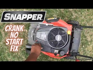 Snapper push mower won't start Carburetor Replacement briggs and stratton