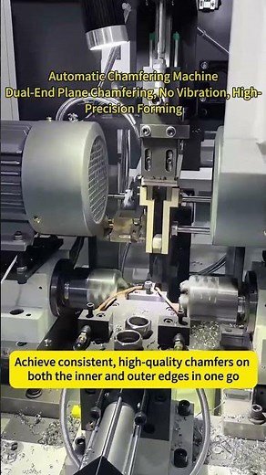 Precision Meets Speed, High-Speed CNC Chamfering for Metal Tubes#manufacturing #chamferingmachine