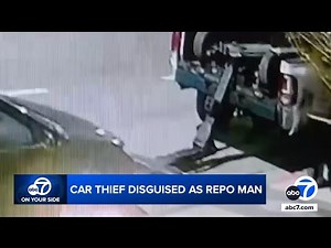 Video shows alleged fake tow truck driver steal SoCal woman's car