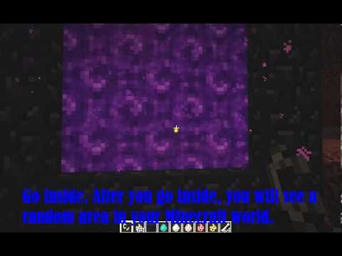 Minecraft: How to teleport to RANDOM LOCATIONS using the Nether portal