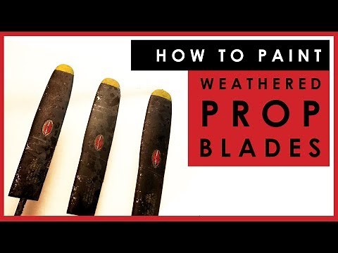 How to paint and weather realistic propeller blades on scale model aircraft