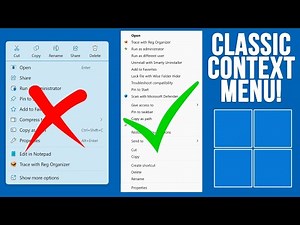 Easily Restore the Classic Right Click Context Menu to Windows 11
