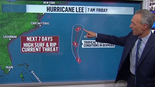 Hurricane, tropical storm warnings issued for Northeast ahead of Lee