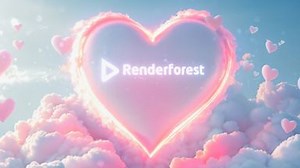 Valentine's Hearts Logo Reveal (Widescreen) | Renderforest
