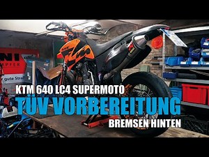 KTM LC4 640 Supermoto Service und TÜV fertig machen.
