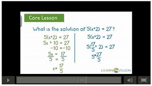 Video Help: Solving Equations