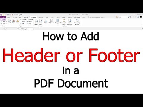 How to Add Header and Footer to PDF File using Foxit PhantomPDF
