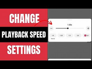 How to Change YouTube Playback Speed Settings
