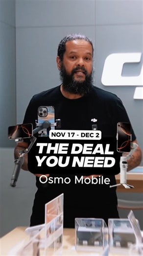 DJI New York City on Instagram: "Ready to take your phone videos to the next level? The Osmo Mobile 8 transforms every shot with pro-level stability, 360° creativity, and smooth tracking. 🔥 Special promo starts November 17! From Nov 17 to Dec 2, get amazing deals on Osmo Mobile 7, SE, and 7P Visit our DJI NYC store and learn a few tricks to elevate your filming. #DJINYC #OsmoMobile8 #DJI #FilmmakingTools #SmoothShots"