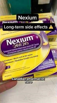 ⚠️Long-term side effects of Nexium. #pharmacist #acidreflux #heartburn #healthandwellness