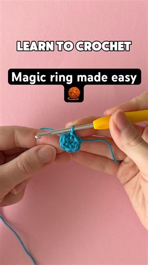 Easiest Magic Ring Crochet Tutorial for Beginners #crochet et