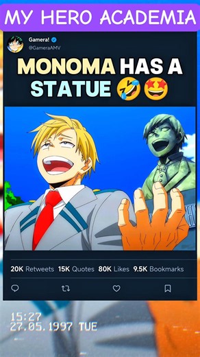 MONOMA has a STATUE 🤣🤩 | #myheroacademia #edit #mha #amv #anime