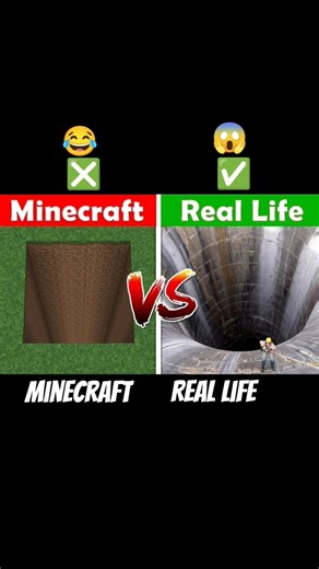 minecraft vs real life