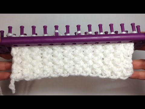 PUNTO ESCAMA en Telar Rectangular Perfecto para Bufandas