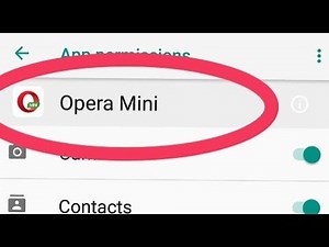 Fix Opera Mini Problem Solve || And All Permission Allow Opera Mini in Xiaomi Redmi Note 5 Pro