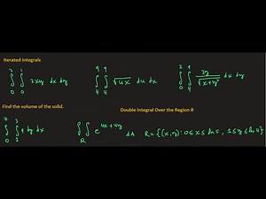 Double Integrals Over Rectangular Regions