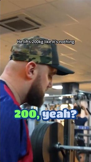 When your buddy lifts 200kg like it's a feather! 💪😂 Can you do it? #GymGoals #Strong#mashtagbrady