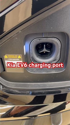 Kia EV6 charging port #kiaev6