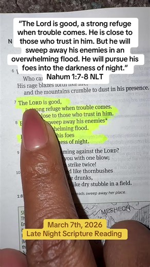 Finding Refuge in Scripture: Late Night Reading