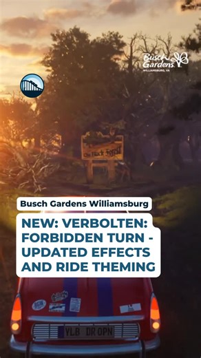 RideRover on Instagram: "Busch Gardens Williamsburg’s Updated Verbolten: Forbidden Turn With Updated Effects And Ride Theming Opens In 2026 🚗 #buschgardens #verbolten #blackforest"