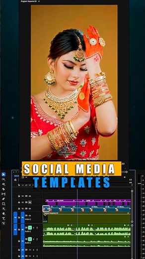 Social Media Templates In Premiere Pro #videoediting #contentcreation #premierepro
