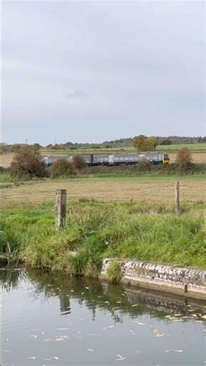 Class 165 passing the Kennet and Avon Canal Near Bedwyn #train #automobile #travel #railway