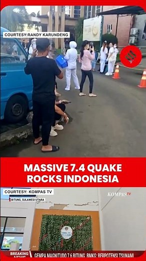 Magnitude 7.4 Earthquake Hits Indonesia: Tsunami Alert Issued!