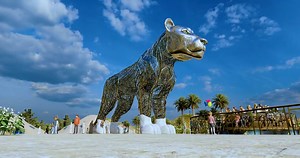 39K views · 307 reactions | Proudly presenting the official teaser of Mbaye, a 13 meters tall lioness sculpture is expected to put the whole world in a state of awe. She is an embodiment of pure passion & love. Visit www.mbaye.com to know more about us. Who cares, wins! #Mbayeiscoming #Mbaye #gameforacause #motherofcare #mbayethelioness #careforearth #planetearth #doyoucare #yourchancetochange #mbaye3dwebsite #mbaye3dgame #gameforkids | Mbaye | Facebook