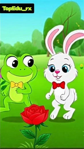 Froggy and Bunny. Let's learn colors