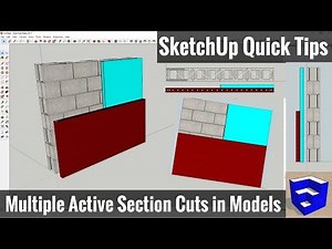 Using Multiple Section Cuts in Your SketchUp Model - SketchUp Quick Tips