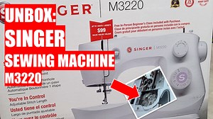 Watch UNBOX&colon; SINGER Sewing Machine M3220 on Amazon Live