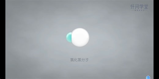 HCl分子模型与电离过程