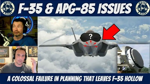 APG-85 radar integration woes on the F-35