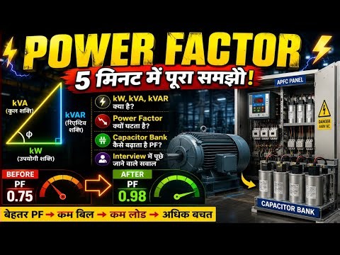 Complete Guide to Power Factor: What, Why, How, and Interview Questions and Answers #electrical