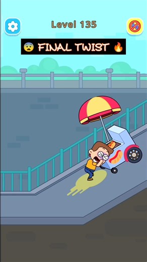 Death Puzzle LEVEL 135 ⚡ One Wrong Move = Game Over! Try Now #games #subscribe #shorts #deathpuzzle