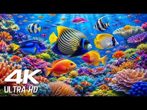Relaxing Calming Music The Best 4K Aquarium for Relaxation ♫ ☆ NO ADS ☆ Dive Into The Mesmerizing