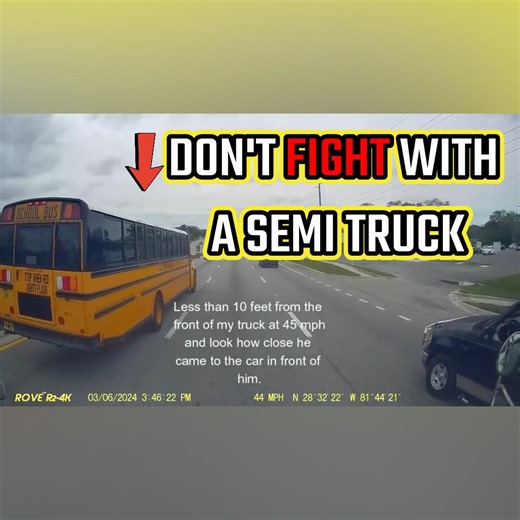 18K views · 345 reactions | School bus cut off truck | Trucker using phone | Police finds trailer full of people, arrests driver | American Truck Drivers | Facebook