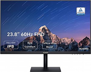 HUAWEI Display 23,8"-60Hz, 60 cm (23,8 Zoll), Full HD FullView Monitor, IPS-Panel (HDMI, 1920 x 1080, 5ms Reaktionszeit), Rahmenloses Design, Eye Comfort, Deutsche Version，Schwarz