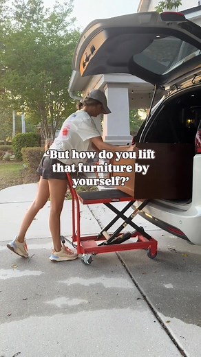 Stop straining your back with heavy loads—this hydraulic lift table glides effortlessly on smooth casters, tackling tough tasks safely and easily ! Perfect for garages, workshops, or warehouses, it lets you work smarter (not harder) with reliable lifting power and rock-solid stability  | Tools for Home Living | Facebook