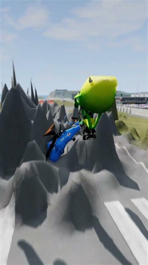 DON’T BLINK! 😱 Mike Wazowski vs IMPOSSIBLE Obstacles 🚀 INSANE Jump… But the Ending?!💥 | BeamNG.drive