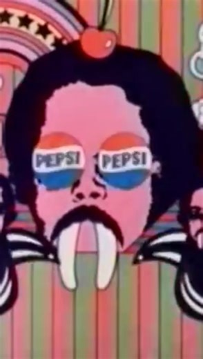 Psychedelic Archives on Instagram: "In the 1970s, Pepsi-Cola released this psychedelic theatrical ad encouraging movie patrons to visit the snack bar during intermission. Done in the familiar style of Peter Max, this ad showcases hallucinogenic images like swirling kaleidoscopic patterns, dancing anthropomorphic snacks, and surreal, dreamlike landscapes. Source: @vintageannalsarchiveandpodcast #Pepsi #RetroAds #TrippyArt #1970s #PopArt"