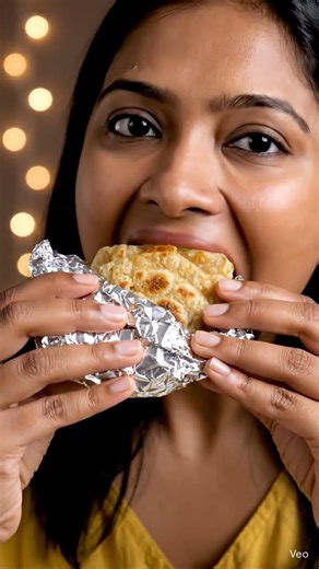 Eating Paneer Kathi Roll 😋 #thecuriouscook #eatingshow #asmr #foodie #foodlover #viral #yt #shorts